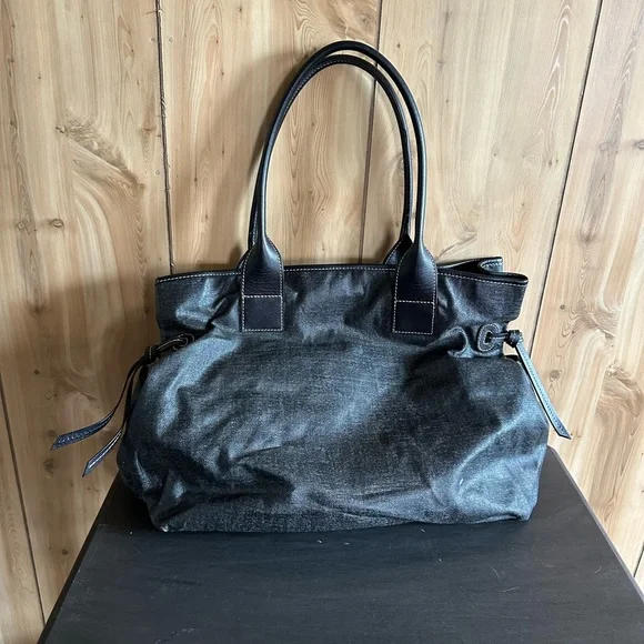 Vintage Dooney & Bourke Red Interior Large Purse/Tote with flaws - Picture 10 of 15